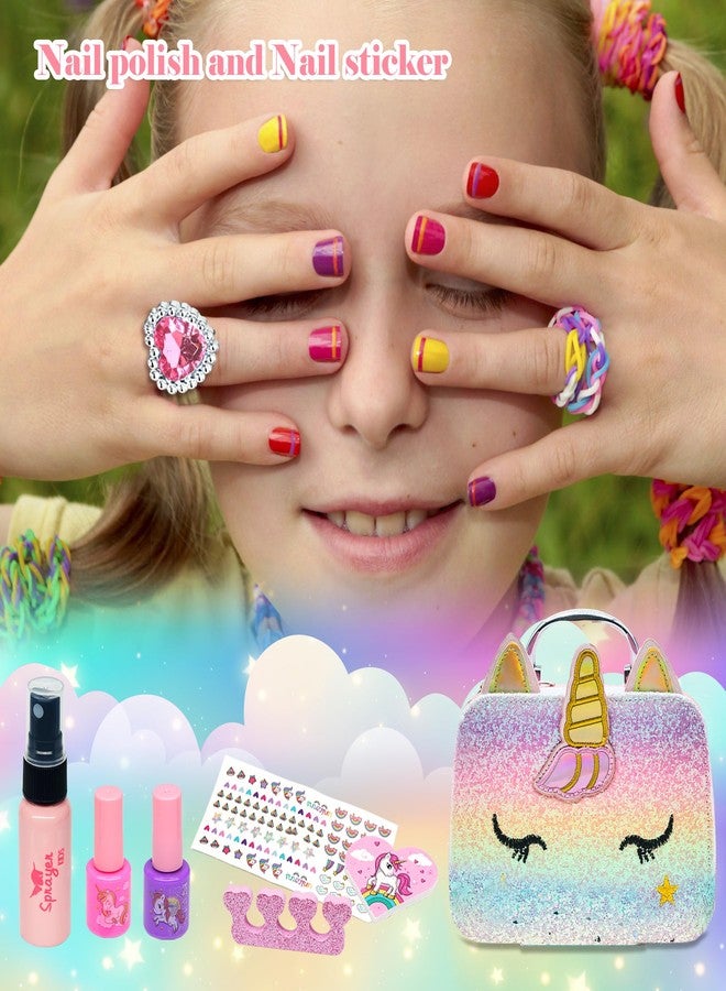 Mrabbitoo Kids Real Makeup Kit for Girls - 63Pcs Non-Toxic Washable Little Girls Make Up Toys, Princess Cosmetics Set for Toddlers to Tweens - Image 5